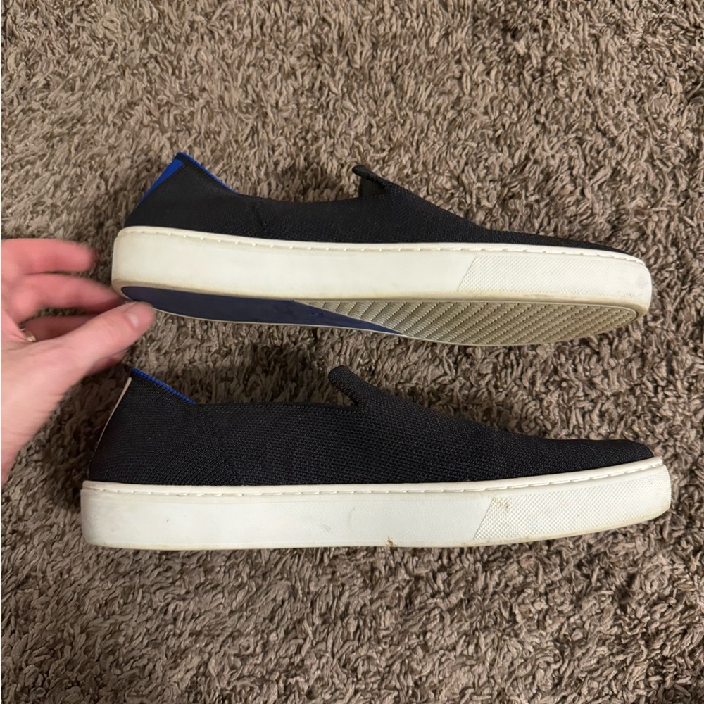 Black Slip-On Rothys Shoes - Picture 2 of 7